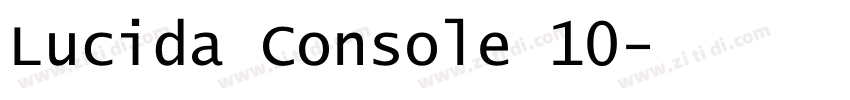Lucida Console 10字体转换
